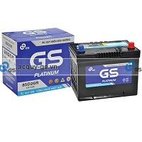 BÌNH ẮC QUY GS MF 85D26R (12V-75AH)