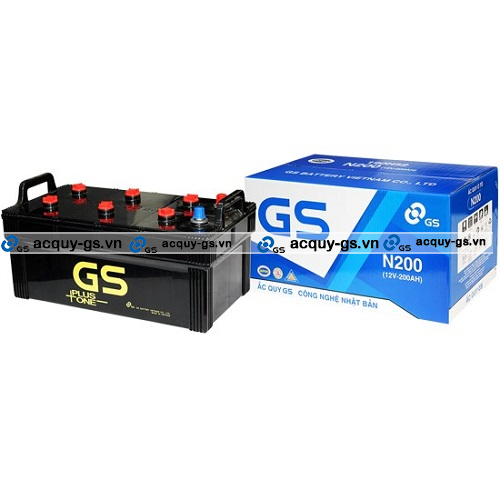 ắc quy gs n200 chop máy phát điện