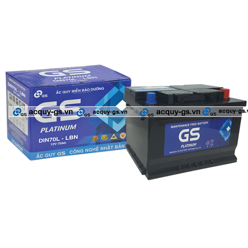 BÌNH ẮC QUY GS DIN70L-LBN (12V, 70AH)