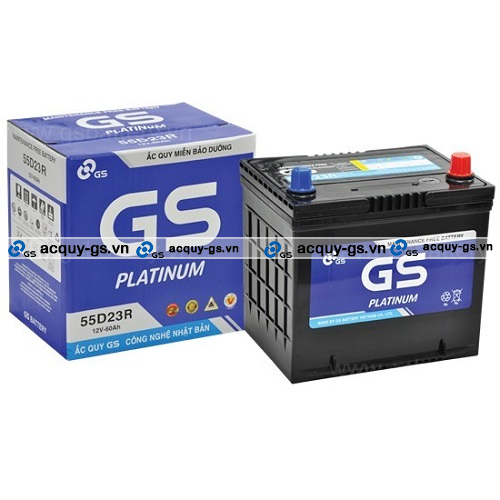 BÌNH ẮC QUY GS MF 55D23R (12V-60AH)