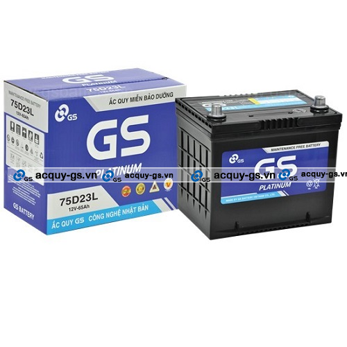BÌNH ẮC QUY GS MF 75D23L (12V-65AH)