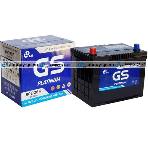 BÌNH ẮC QUY GS MF 80D26R (12V, 70AH)