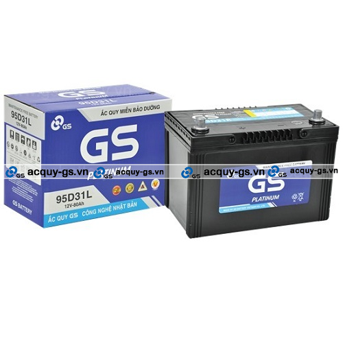BÌNH ẮC QUY GS MF 95D31L (12V-80AH)