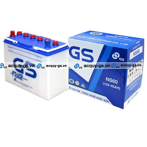 BÌNH ẮC QUY GS NS60 (12V-45AH)