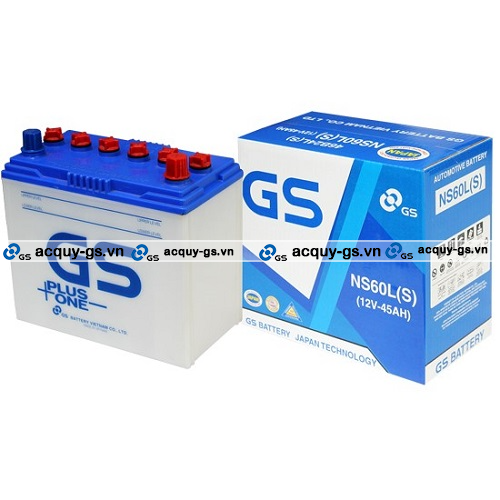 BÌNH ẮC QUY GS NS60L(S) (12V-45AH)