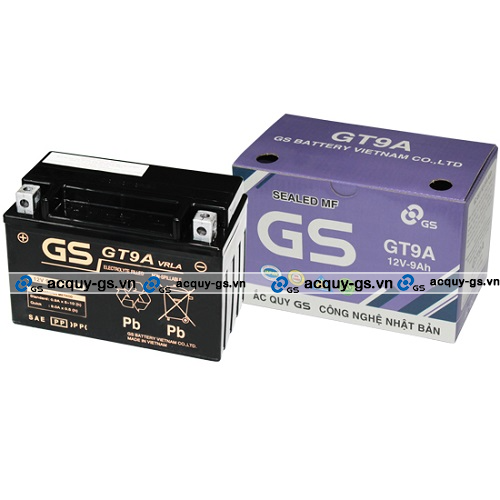 BÌNH ẮC QUY GS MF GT9A (12V-9AH)
